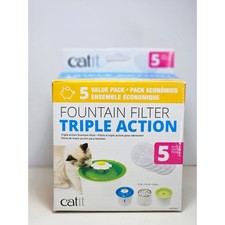 Catit 5 Pack Triple Action Fountain Filters