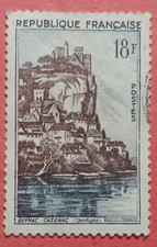 France 1957 - Chateau Beynac Cazenac 18f - Yvert 1127  Used Stamp