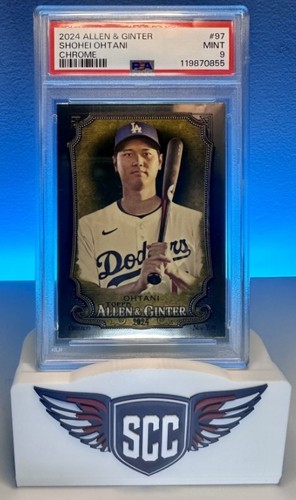 2024 Topps Allen & Ginter Chrome SHOHEI OHTANI PSA 9 #97 Silver Portrait Hot Box
