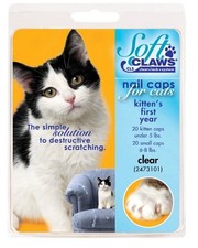 Cat, Soft Claws Nail Caps for Cats Clear Kitten