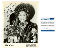 Kay Starr "Wheel of Fortune" Singer AUTOGRAPH Signed 8x10 Photo 'To Nick' ACOA