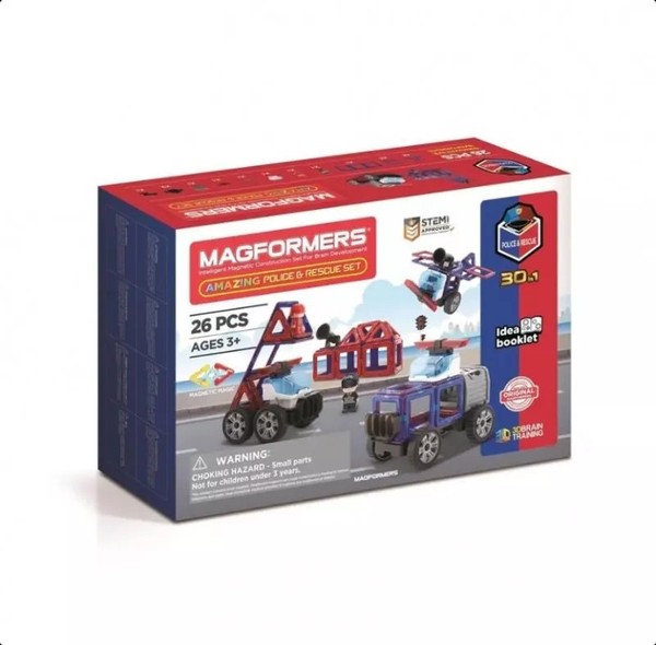 Magformers Zestaw Policyjny I Ratunkowy 26 ElementóW Magformers-image