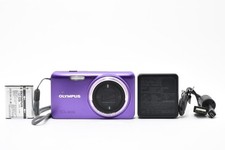 Olympus VH-520 Compact Purple Camera w/ USB Cable AC Adapter Battery Strap
