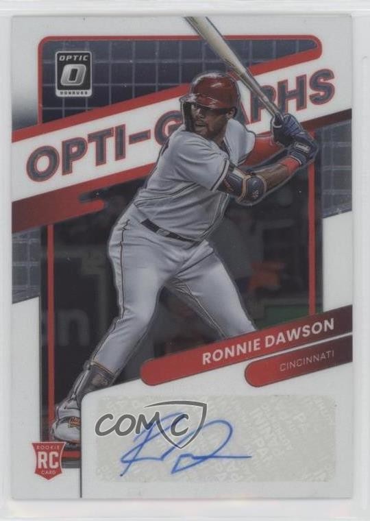 2022 Panini Donruss Optic Optigraphs Ronnie Dawson #OG-RD Rookie Auto RC 11xm