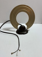 Vintage Mid Century JFD UHG Indoor TV Loop Halo Antenna Bakelite Base