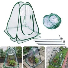 Pop-Up Cloche Plant Pot Cover Portable Clear Mini Garden Greenhouse Grow House
