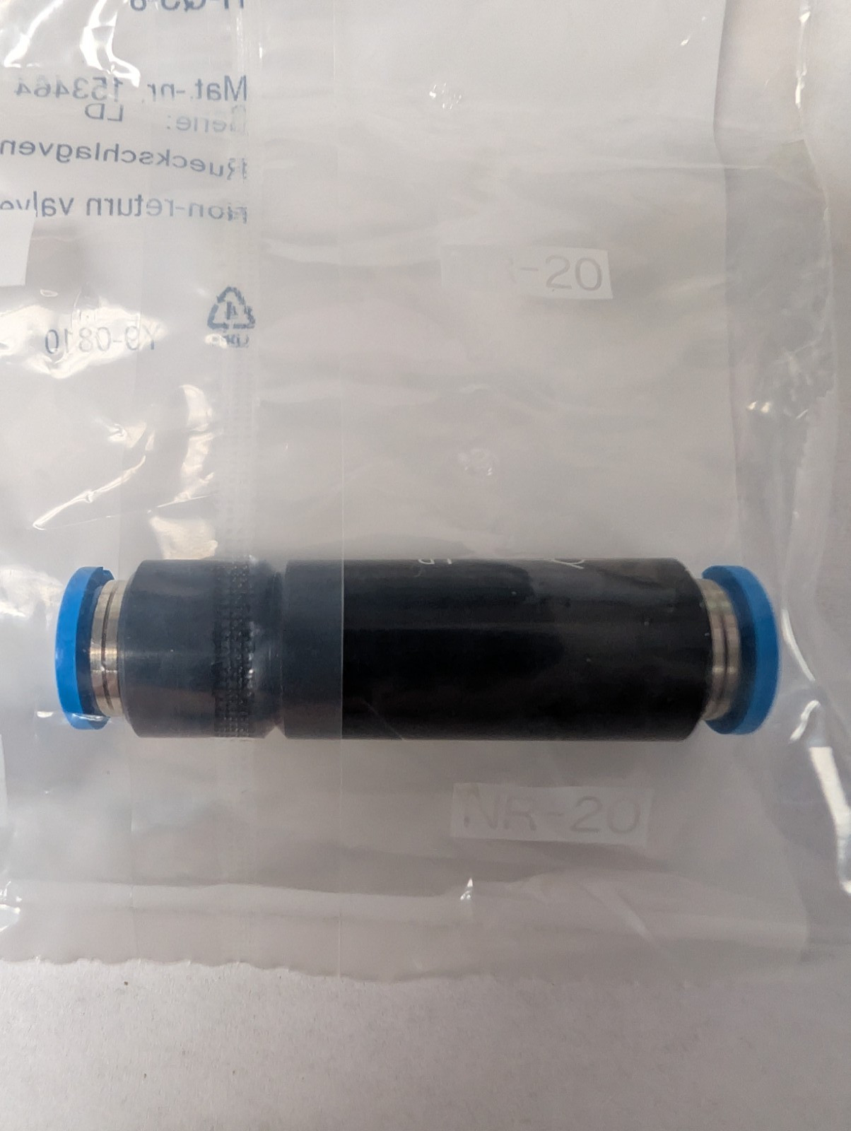 Festo H-QS-8 Non Return Valve, New