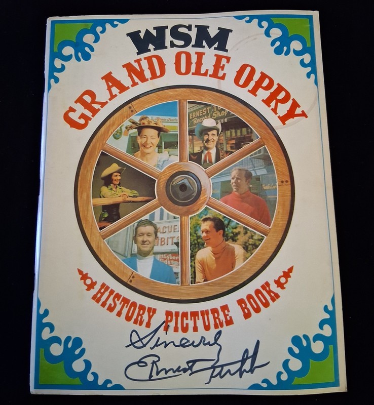 Grand Ole Opry History Picture Book signed by Ernest Tubb, 1969. 144 pages. 