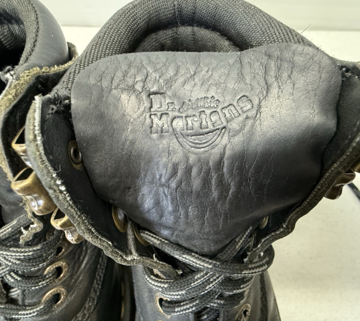 DR MARTEN'S DOC'S Air Wair Black Leather Ankle Boots  Mens 6 Womens 7 thumbnail 5