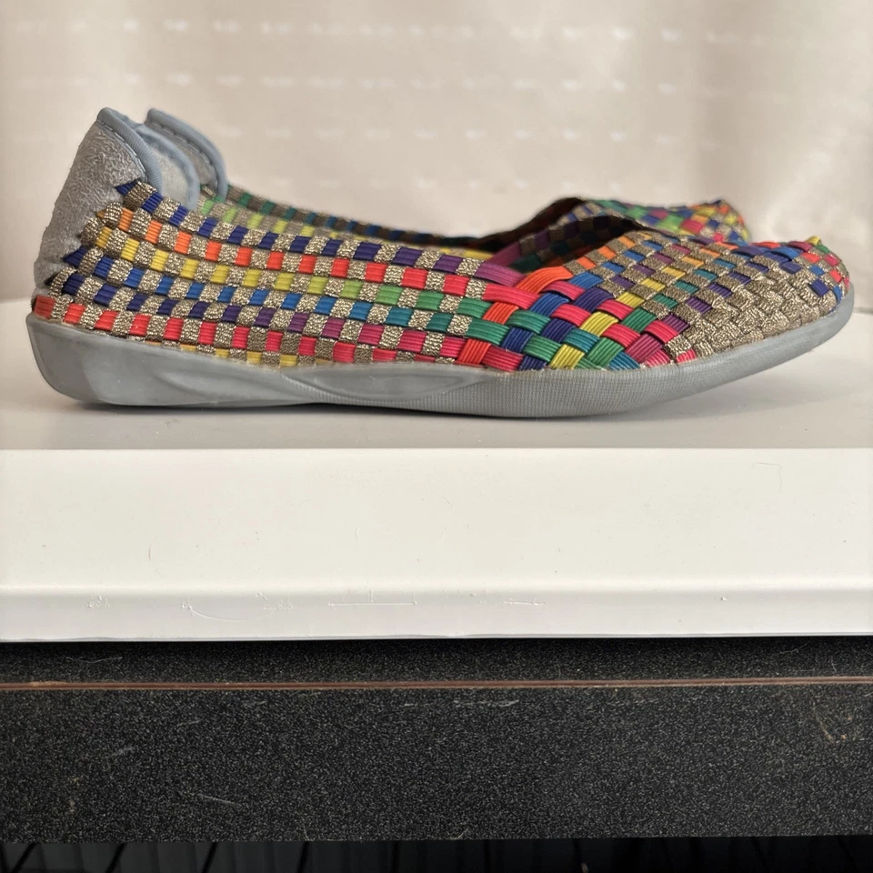 Ballet tejido multicolor Bernie Mev para mujer talla plana europea 39 EE. UU. 8-1/2 - 9 Foto 3 de 4