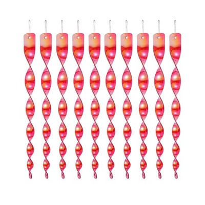 10* Bird Repellent Reflective Scare Rods Spiral Deterrent Control Device Deco w