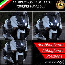 KIT FULL LED H11 YAMAHA T-MAX 530 ANABBAGLIANTE ABBAGLIANTE E LUCE POSIZIONE LED