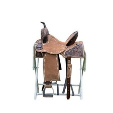 Handmade Leather Western Barrel Racing Horse Saddle Racer Equestrian Trail Tack