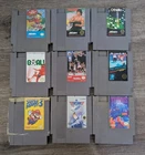 Lot Of 9 Nintendo NES Vintage Cartridge Video Games - Not Working/For Parts