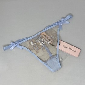 Agent Provocateur Lindie Baby Blue Sand Thong AP2 Small NWT $160