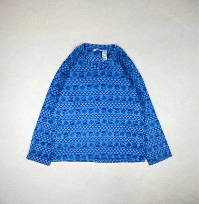 Feiner Pullover Fleece Sweatshirt Fleece Farbe Blau Gr. L