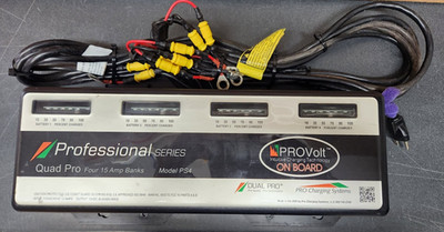 Dual Pro PS4 Auto 4-Bank 15AMP Battery Charger