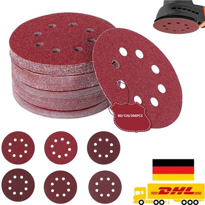 5Inch 8 Loch Schleifscheiben Klett Schleifblätter Schleifpapier Exzenter