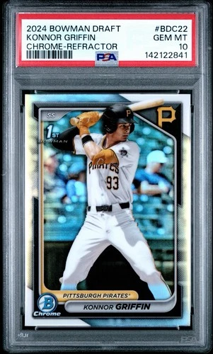 2024 Bowman Draft 1st Chrome Refractor Konnor Griffin #BDC22 RC PSA 10 Gem Mint