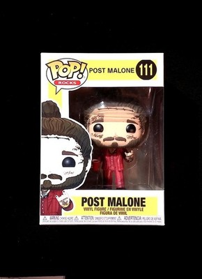 Post Malone Funko Pop! 111 Rocks Sunflower Rockstar Rap Hip Hop in Protector