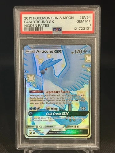 PSA 10 Articuno GX 2019 Pokemon Hidden Fates #SV54 Gem Mint