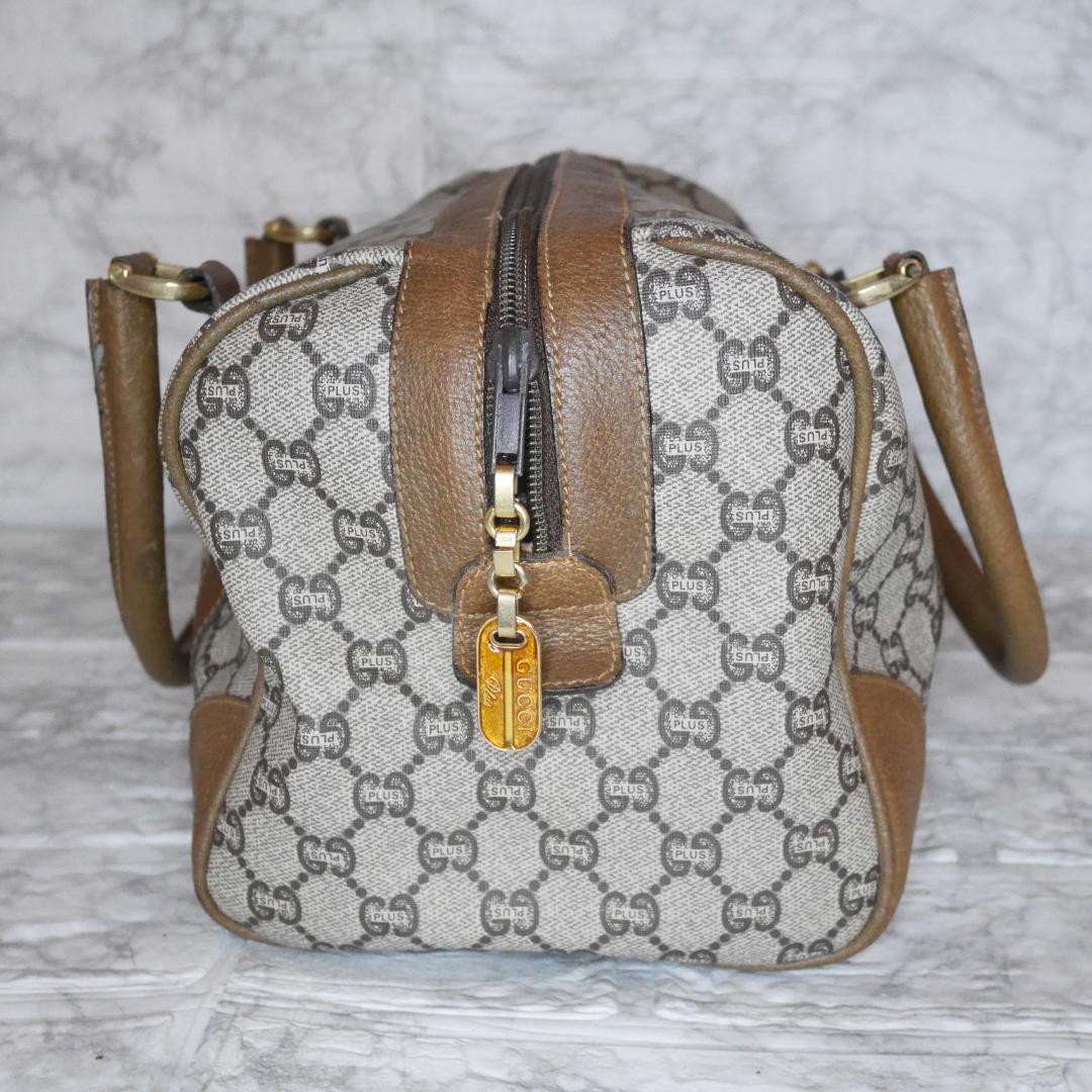 GUCCI PLUS Boston Bag GG Pattern Brown 0400 — image 3