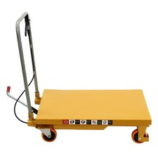 New Hydraulic Lift Table Cart 500 Lbs Manual Single Scissor Lift Table 30.5 New