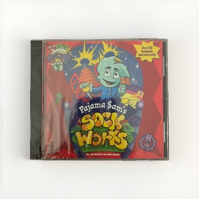 Pajama Sam's Sock Works PC CD-ROM Windows 95 3.1 Macintosh 1997 New - faded
