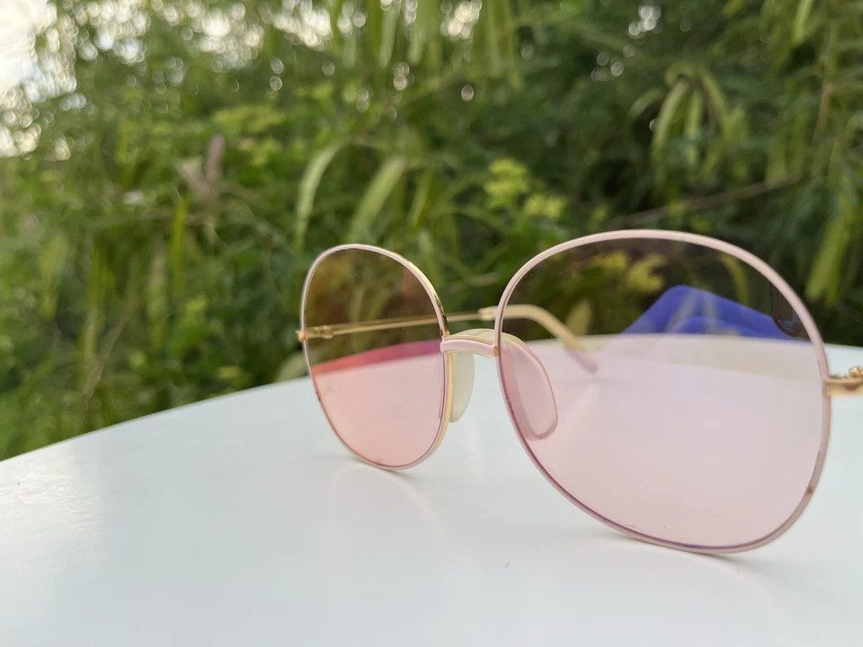 Kenzo KZ40017F  Sunglasses Gold Frame Pink Lenses Good Condition - Image 3 of 4