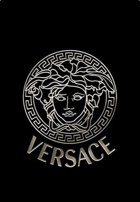 Sticker Versace Medusa Colour GOLD Size 50 X 45 mm autocollant