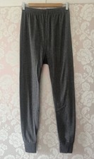 Brand New Base Layer Lined Thermal Leggings Long Johns Grey Sizes Medium/Large