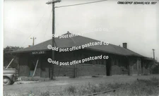 Seward, Nebraska - CB&Q Railroad Depot RPPC Real Photo Postcard