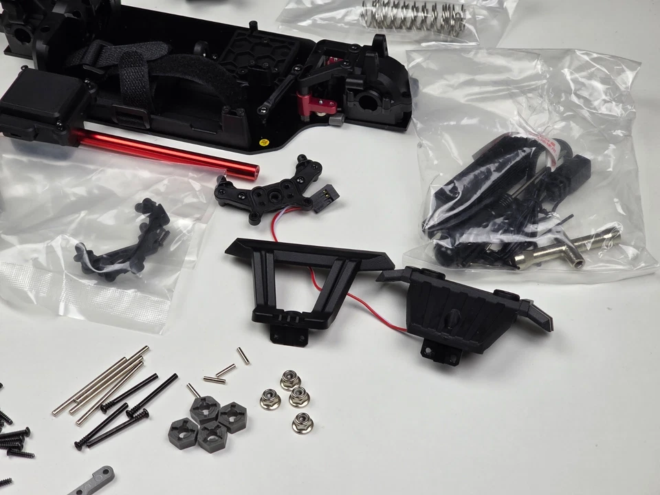 MJX Hyper Go 14210 Roller Slider Chassis Spoiler Bumper Extras 1/14 RC Parts Lot - Image 4 of 4