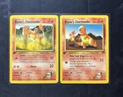 Pokemon Blaine's Charmander #60 and #61 1st Edition LP+   Baby Zards 🔥