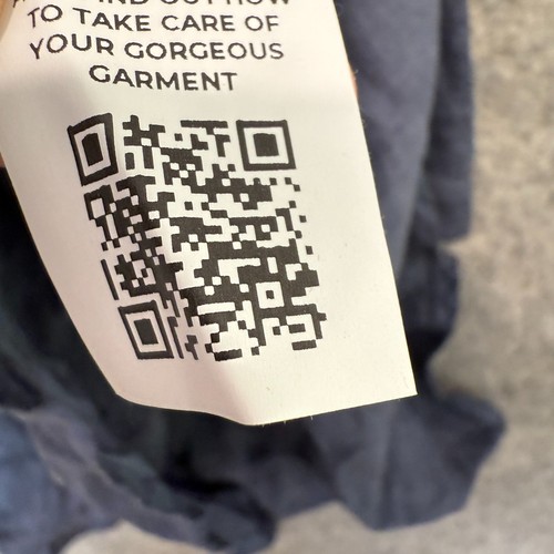 120% Lino Tunic Dress Womens Small 100% Flax Linen Button Up Navy Italian $325 - Picture 15 of 16