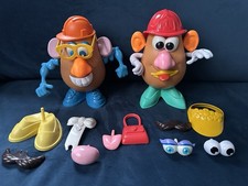 2 Vintage Potato Heads Playskool plus extra parts