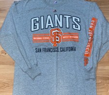 San Francisco Giants Long  Sleeve T-Shirt Men's Sz LARGE - Majestic Logan Webb