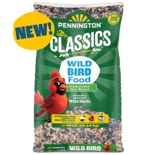 Pennington Classic Wild Bird Feed and Seed, 40 lb. Bag, Dry, 1 Pack