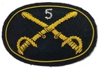 CIVIL WAR US UNION 5TH CAVALRY HAT CAP KEPI INSIGNIA-LARGE