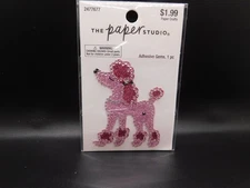 the paper studio poodle Glitter Adhesive Gems 1pc