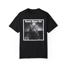 Cat UFO | Invasion Meme Retro Alien Cat UFO T-Shirt, Free Shipping