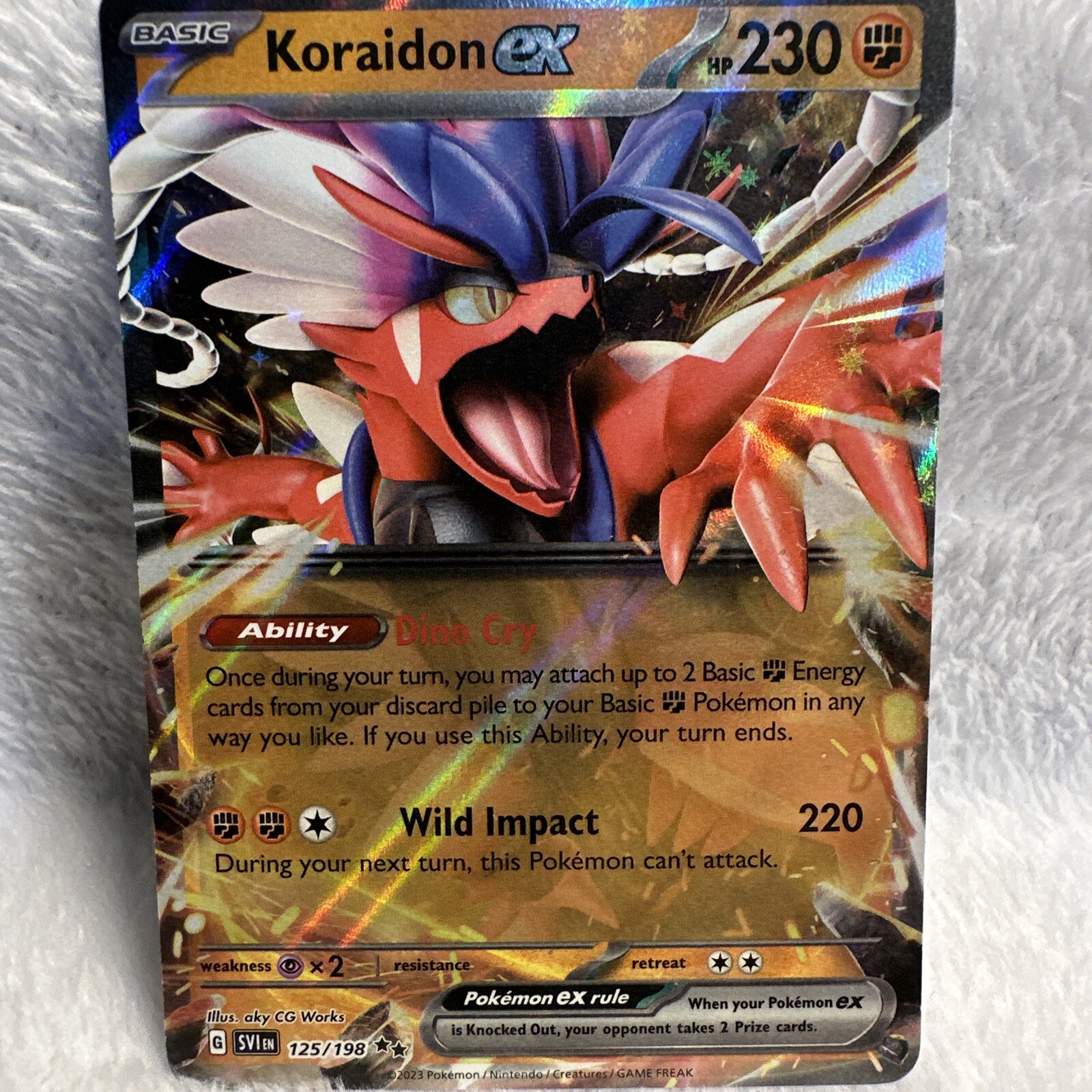 Koraidon ex Double Star Crimson & Purple 125/198 Trading Cards Pokemon  Single Cards