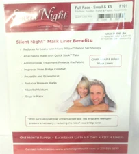 Silent Night Comfort Seal Mask Liners 4 Pack Size Small/XS
