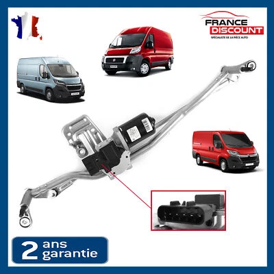 Moteur Essuie Glace Complet Prévu pour Boxer Jumper Ducato 3 (06-14) 1363338080 - Photo 1/4