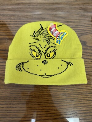 How The Grinch Stole Christmas Seuss Beanie Hat Adult OSFM