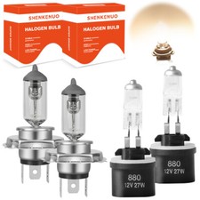 For Ford Aspire 1994-1997 4x 3400K Halogen Headlight High/Low Fog Light Bulbs BP