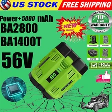 NEW 5.0AH Battery For EGO 56V 56Volt BA1400 POWER Lithium Ion BA2240  BA2800T