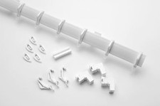Image of Universal Curtain Track, Bendable Rail, White, Ready to Fit, includes bracket...