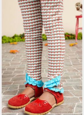 MATILDA JANE Once Upon A Time Illusion leggings Ruffles Pants Size 4 NWT In Bag