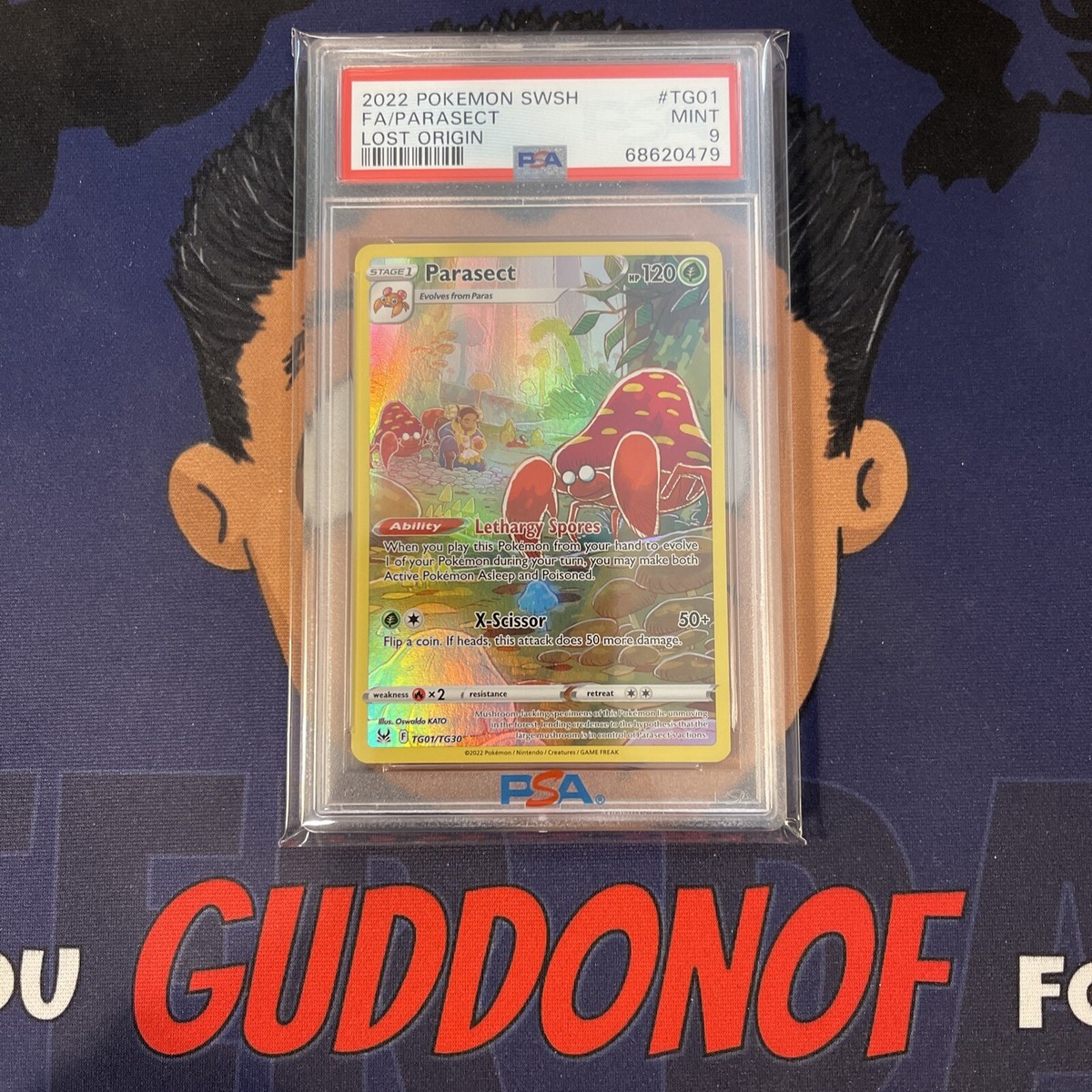 PSA 9 MINT 2022 Pokemon Lost Origin PARASECT #TG01 Full Art Ultra